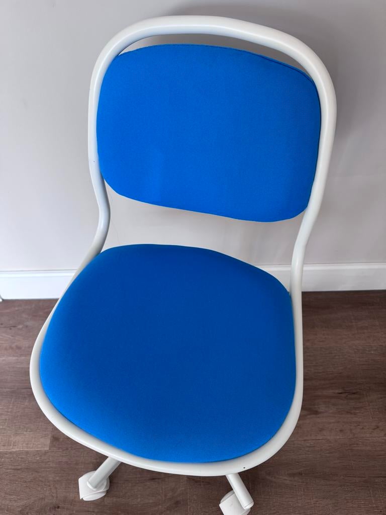 IKEA kinderbureaustoel blauw Orfjall- Gebruikt, goede staat, Ophalen, Gebruikt, Blauw, Bureaustoel