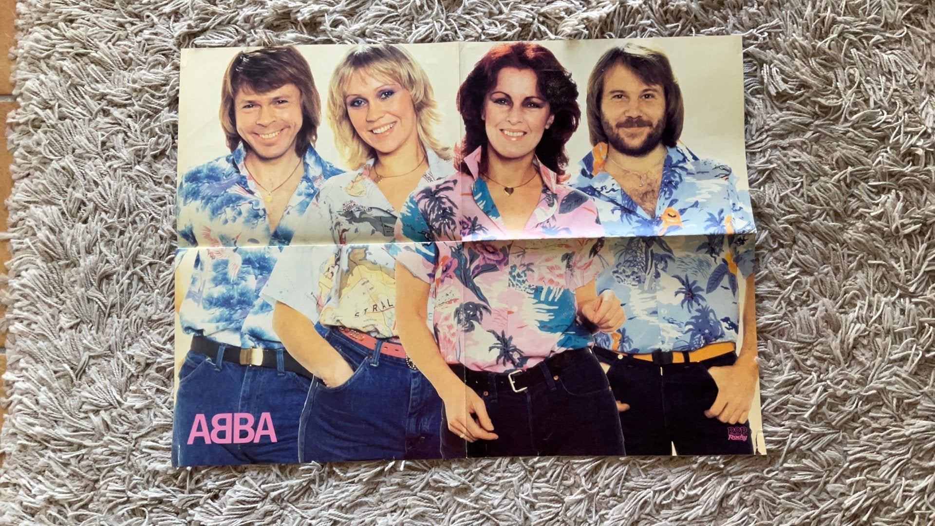 ABBA Poster Uit De Duitse Pop Rocky, Ophalen of Verzenden, Zo goed als nieuw, Poster, Artwork of Schilderij