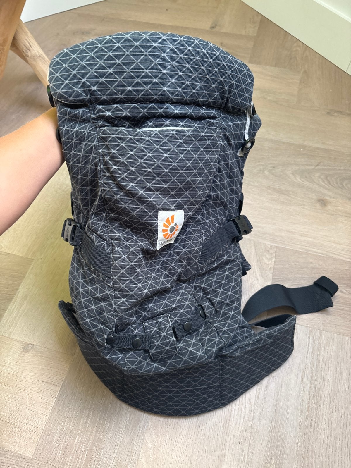 Ergobaby adapt draagzak zwart, Buik of Rug, Zo goed als nieuw, Draagzak, Ophalen