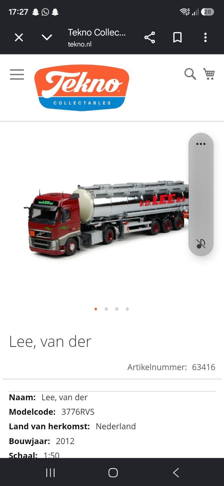 gezocht tekno van der lee, Ophalen of Verzenden, Bus of Vrachtwagen, Tekno