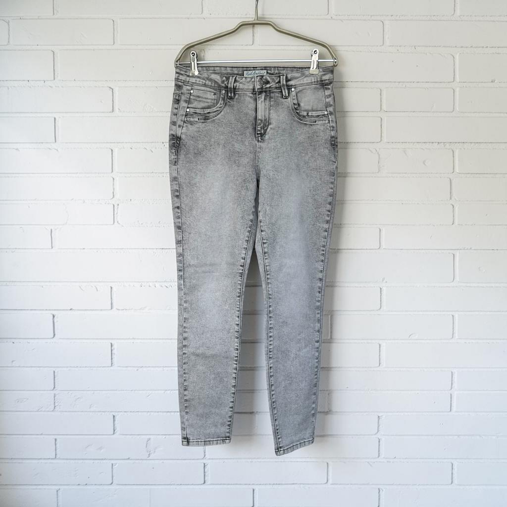 Red Button Jeans Maat 38 (30) Wit Grijs Acid Wash SRB 3810, Rb, Ophalen of Verzenden, Zo goed als nieuw, W30 - W32 (confectie 38/40)