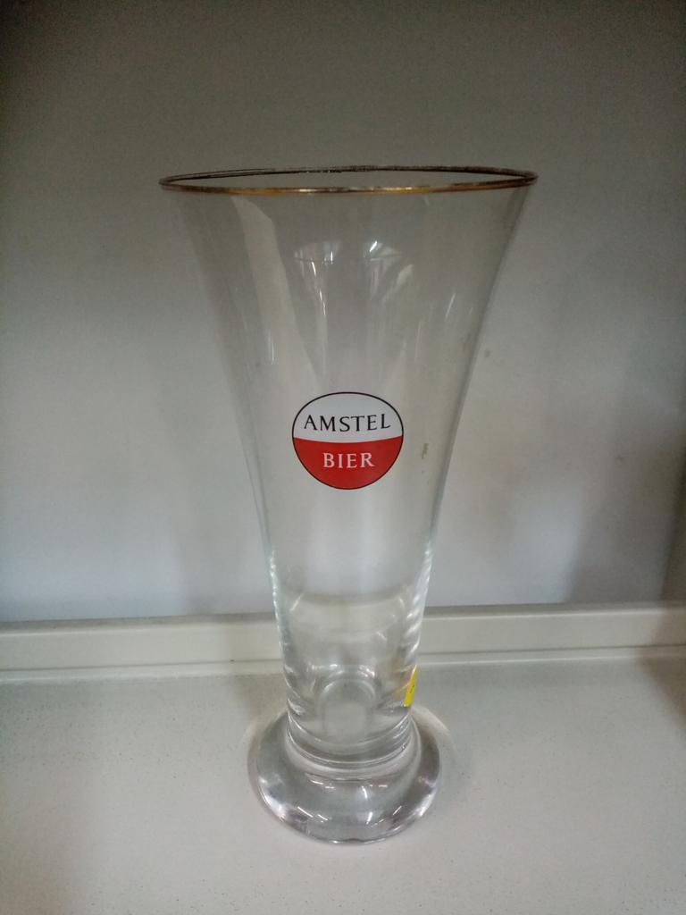 Oud Amstel bierglas, Verzamelen, Ophalen of Verzenden, Zo goed als nieuw, Glas of Glazen, Amstel