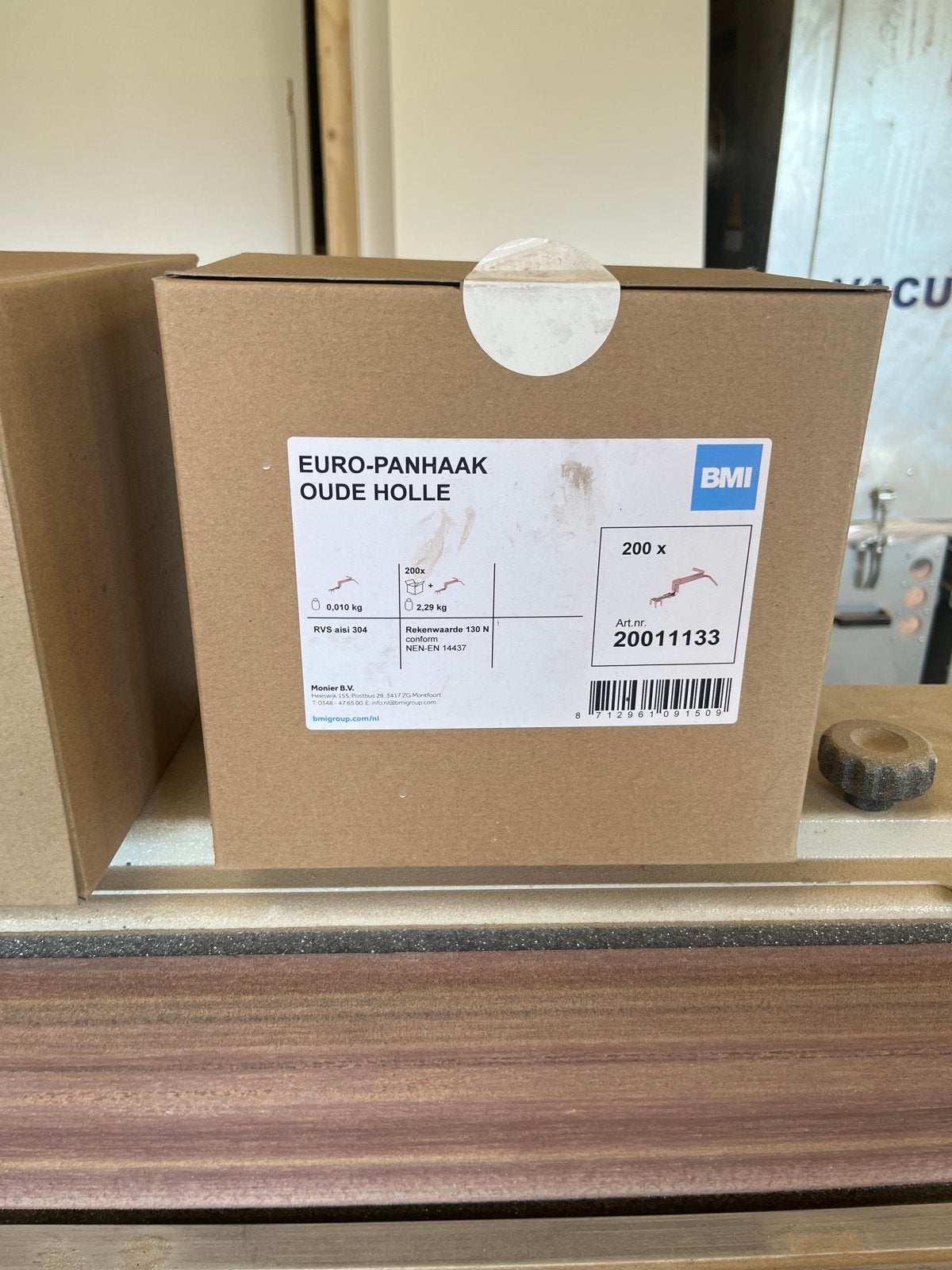 BMI Euro-Panhaak RVS aisi 304 - 200 stuks, Ophalen of Verzenden, Nieuw, Overige typen, Rvs