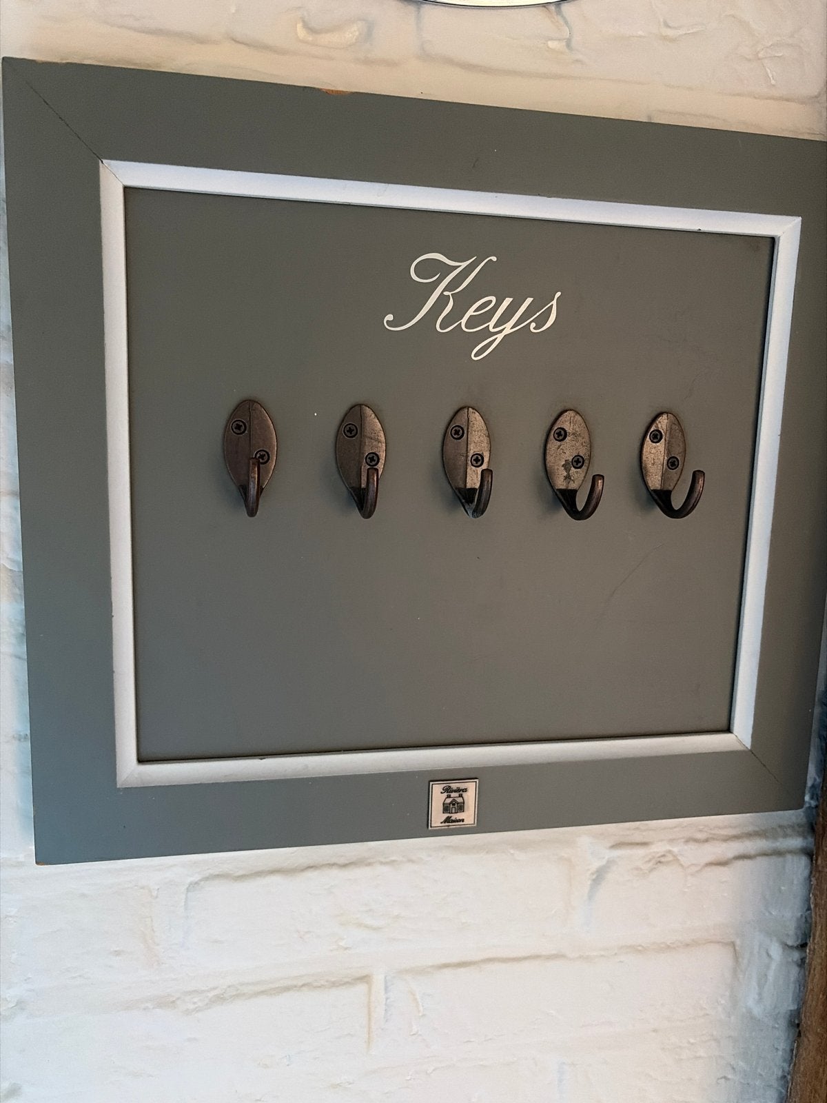 Riviera Maison Sleutelrekje 'Keys' - Wandkapstok met 5 haken, Huis en Inrichting, Wandkapstok, Ophalen of Verzenden, Zo goed als nieuw