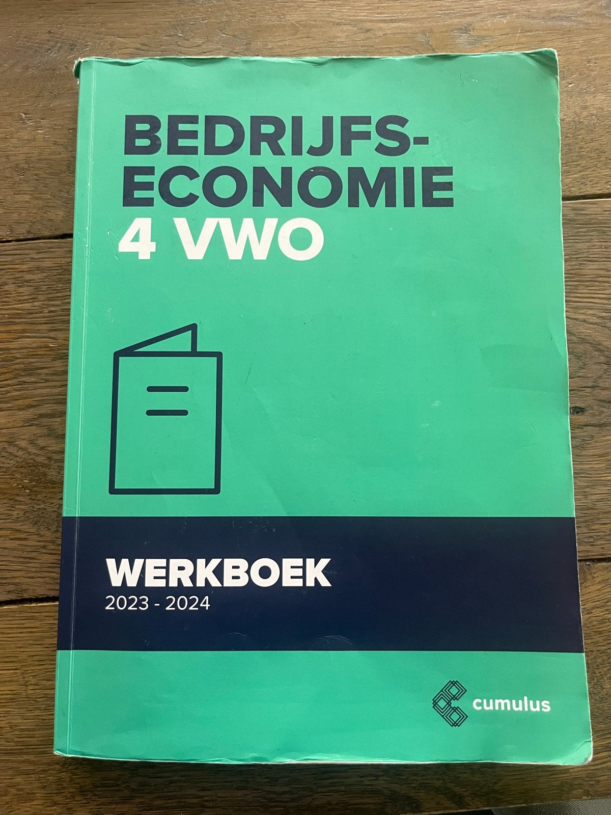 Bedrijfseconomie 4 VWO Werkboek 2023-2024 Cumulus, Boeken, Ophalen of Verzenden, Zo goed als nieuw, VWO, Bedrijfseconomie of M&O