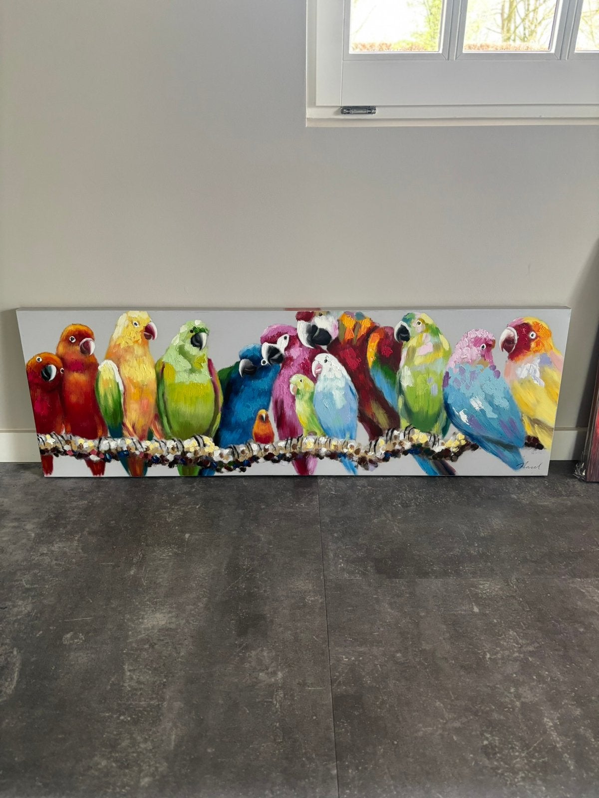 Heel mooi handgeschilderd schilderij, Huis en Inrichting, Woonaccessoires | Schilderijen, Tekeningen en Foto's, Ophalen, Zo goed als nieuw