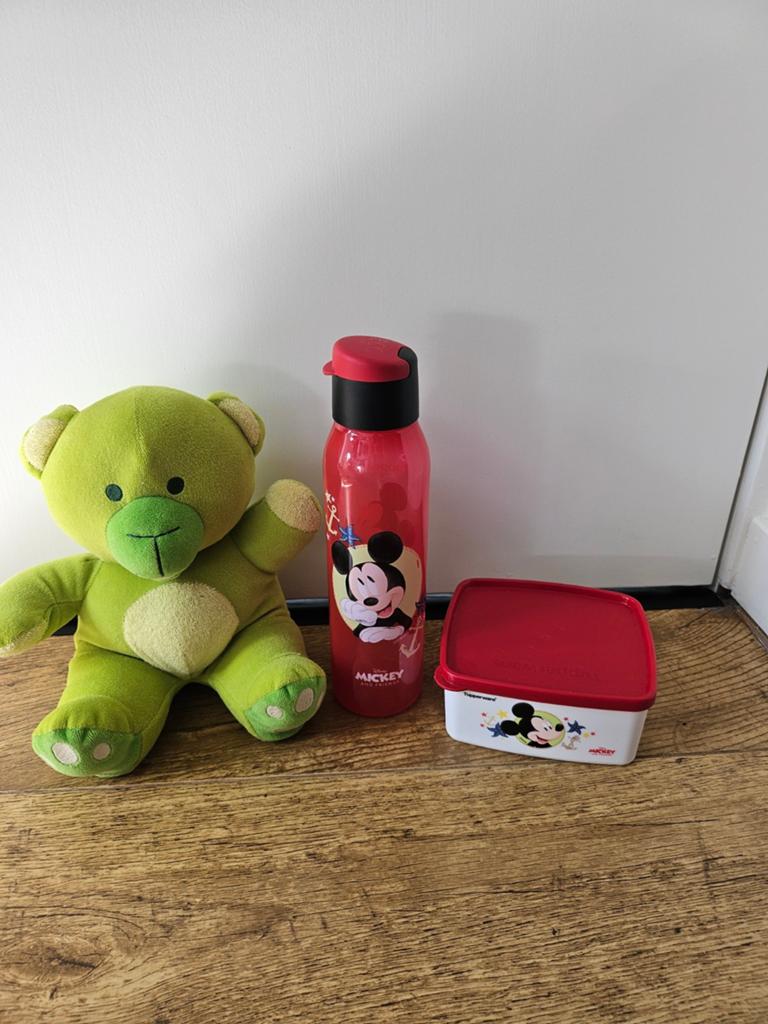 # Tupperware nieuwe set Mickey Mouse, Ophalen of Verzenden, Nieuw, Rood, Bak of Kom