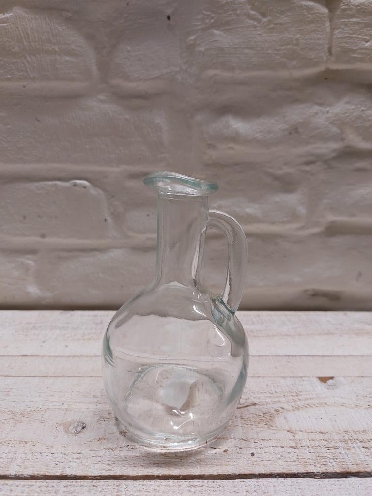 Glazen karafje met oor - Vintage stijl, Huis en Inrichting, Woonaccessoires | Vazen, Verzenden, Zo goed als nieuw, Overige kleuren