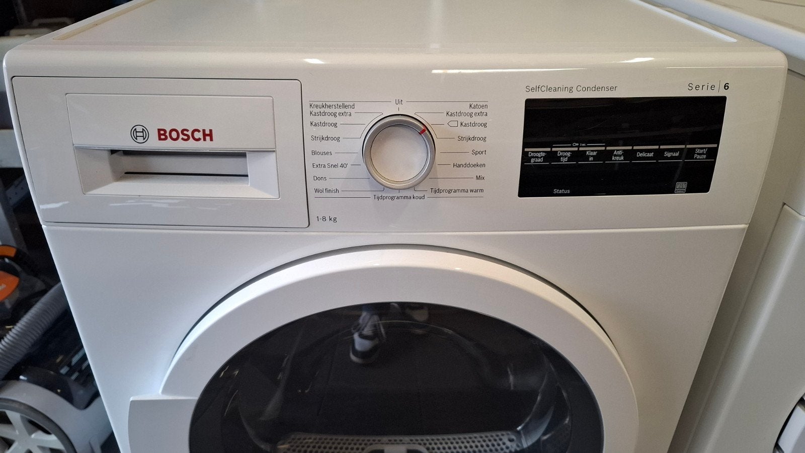 Bosch Serie 6 SelfCleaning Condenser Droger 1-9 kg, Ophalen, Gebruikt, 8 tot 10 kg, Voorlader