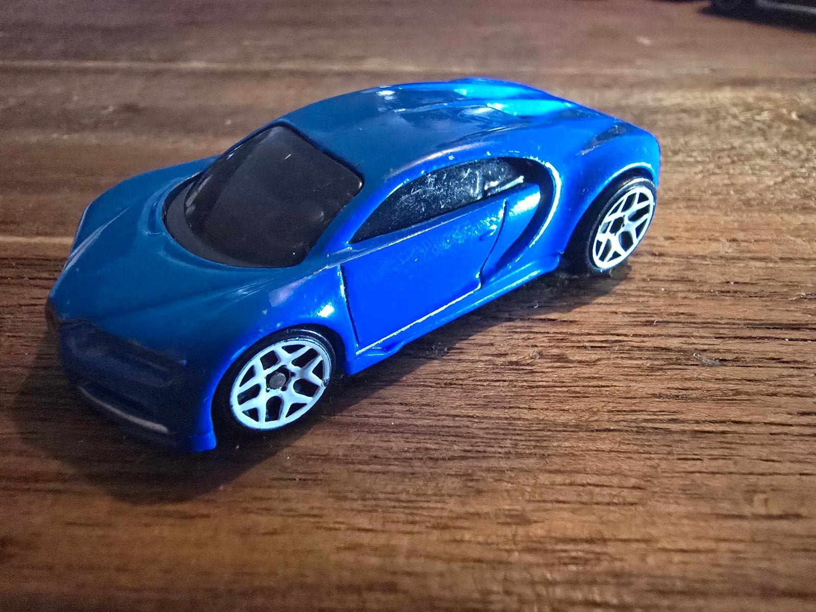 Hot Wheels Bugatti Chiron 2018 - Blauw Diecast Model, Ophalen of Verzenden