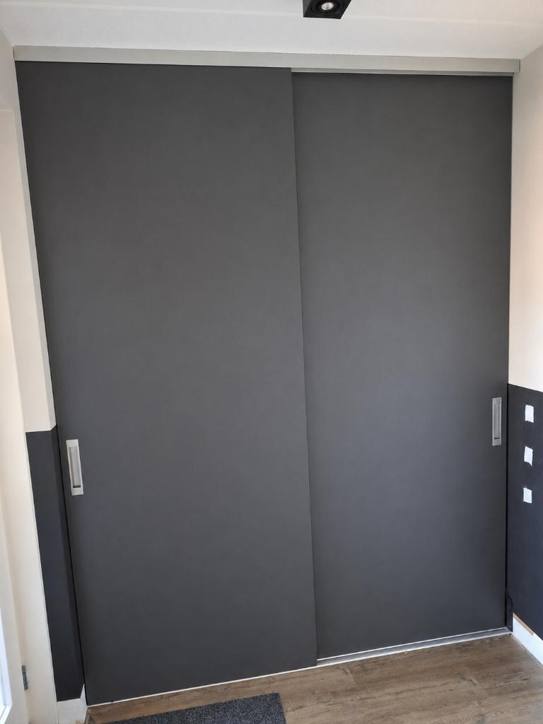 Raffito schuifdeur antraciet grijs, Ophalen, Overige materialen, Gebruikt, 200 cm of meer