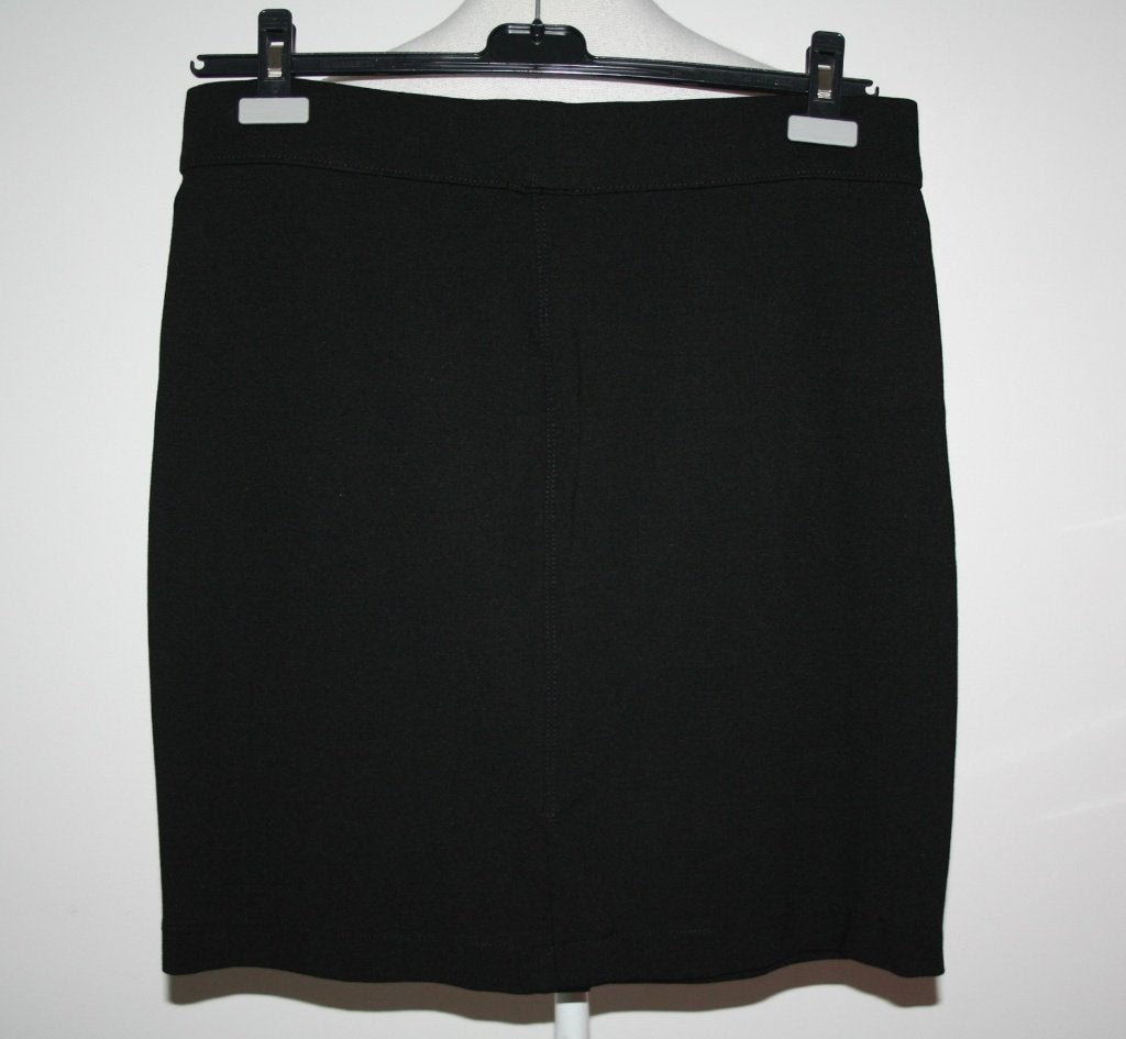 Miss Etam zwart viscose tricot rok mt 42 L, Kleding | Dames, Rokken, Verzenden, Zwart, Maat 42/44 (L), Zo goed als nieuw
