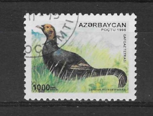 Azerbeidzjan Michel 275 gestempeld  VOGELS, Ophalen of Verzenden, Gestempeld, Centraal-Azië