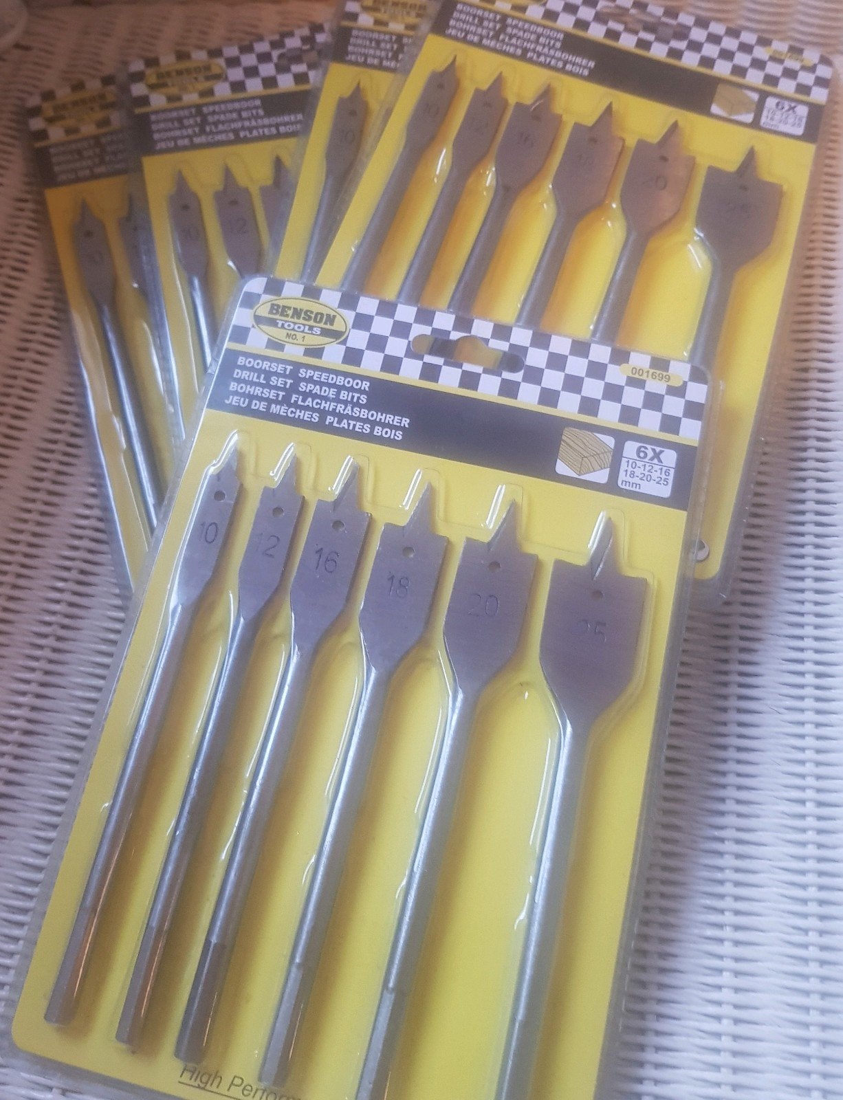 5 setjes van 6 speedboren in verschillende maten boren, Ophalen, Nieuw, Overige typen