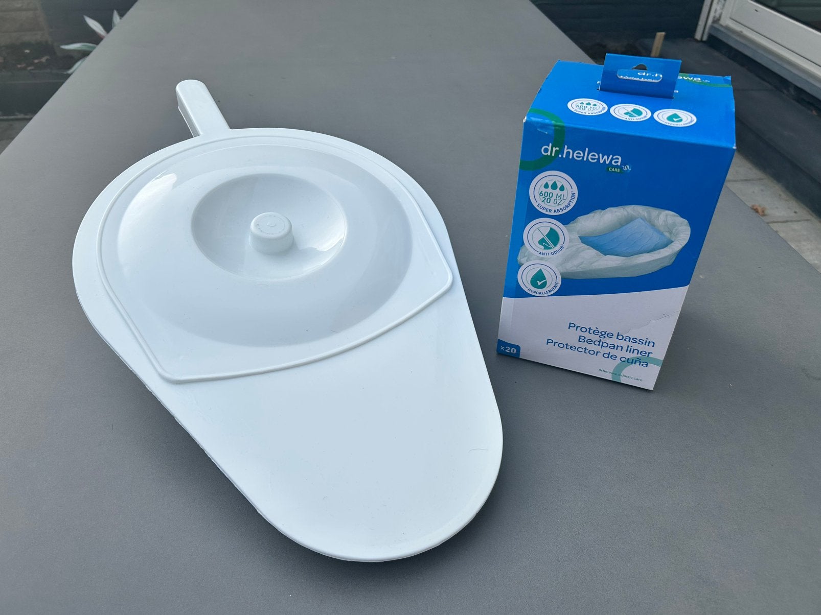 Bedpan met bedpanzakken - Nieuw., Ophalen of Verzenden, Zo goed als nieuw