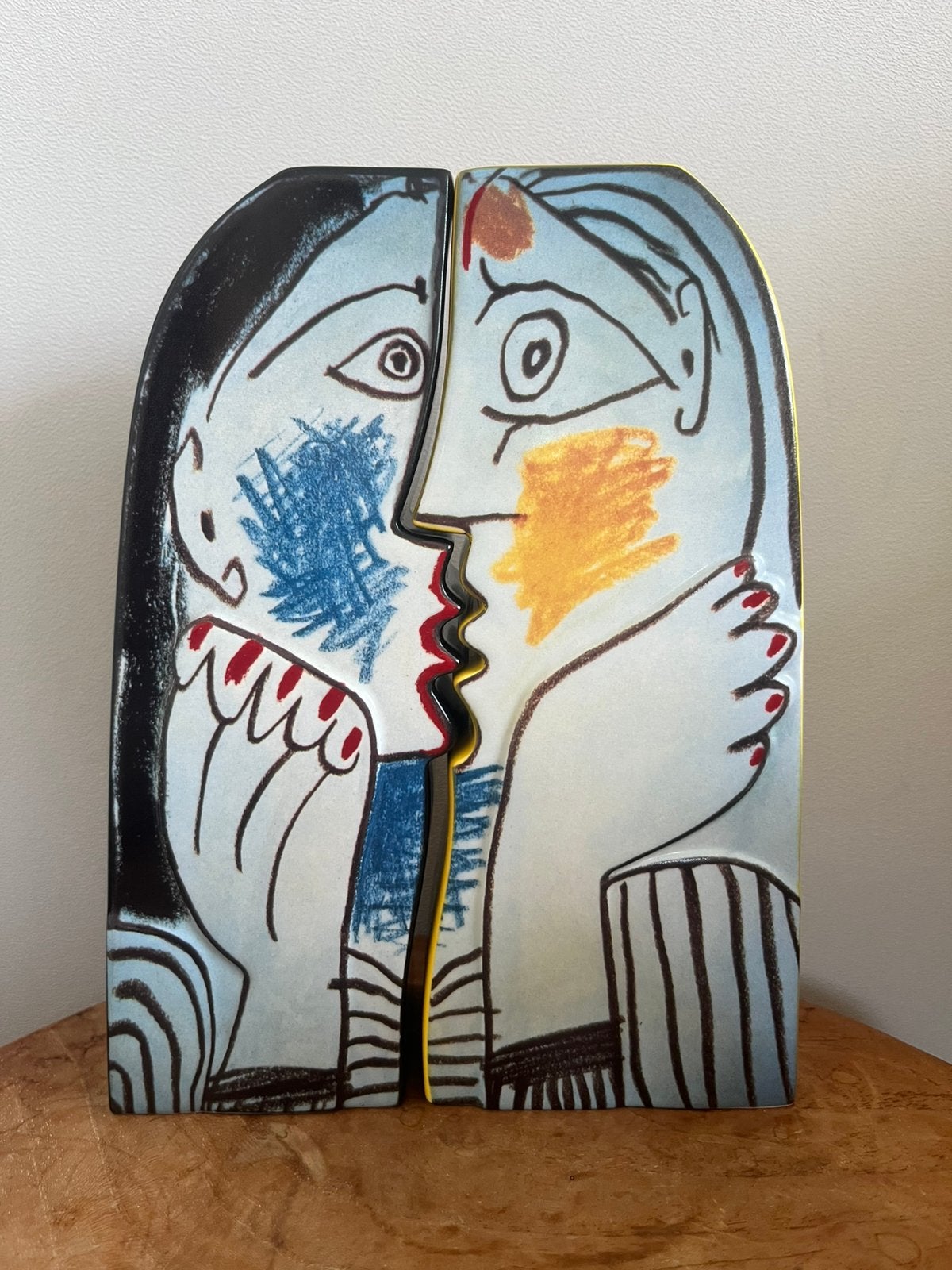 2 prachtige vaasjes Goebel Picasso, Ophalen, Vaas, Steen/keramiek