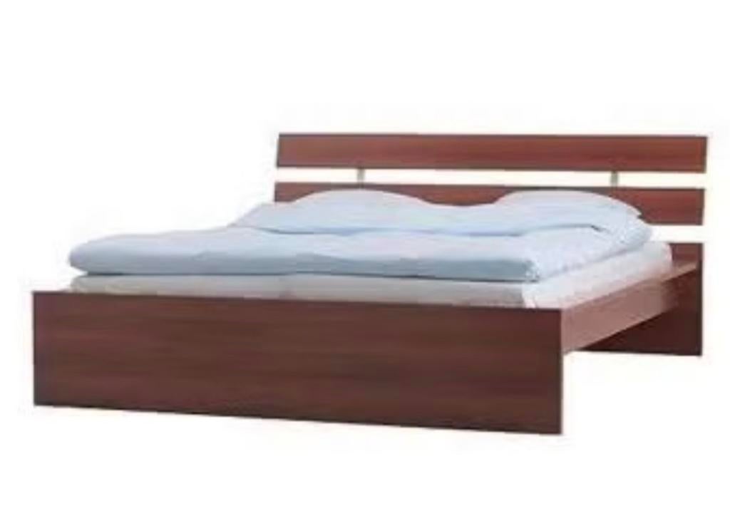 Tweepersoonsbed 160x200 met 2 nachtkastjes, Huis en Inrichting, Slaapkamer | Bedden, Ophalen, Gebruikt, Tweepersoons, 160 cm