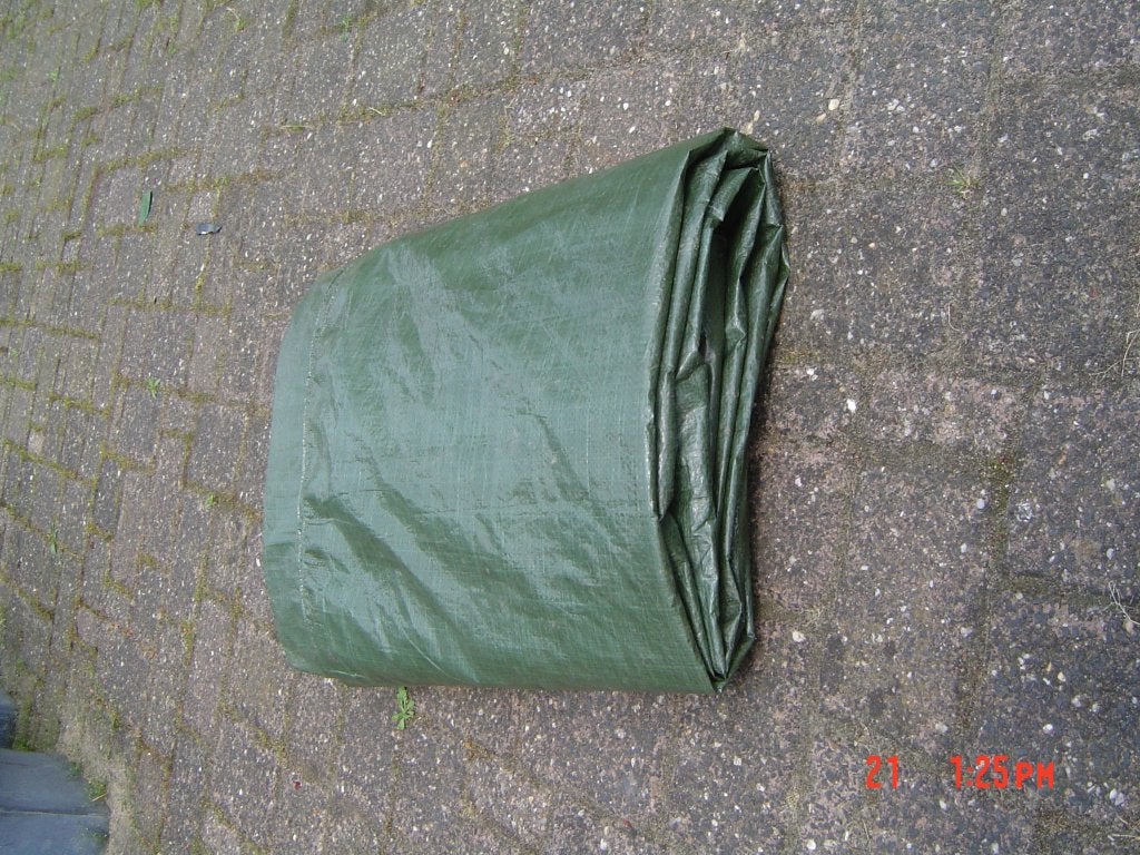 afdekzeil, Ophalen, Gebruikt, 10 tot 15 m², Zeil