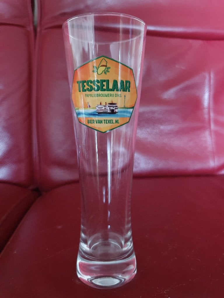 Tesselaar bierglas, Ophalen of Verzenden, Nieuw, Glas of Glazen, Overige merken