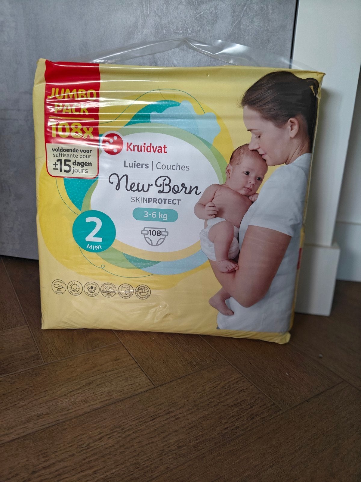 Kruidvat New Born luiers maat 2 (3-6 kg) - Jumbo Pack, Ophalen, Nieuw, Overige typen, Overige merken