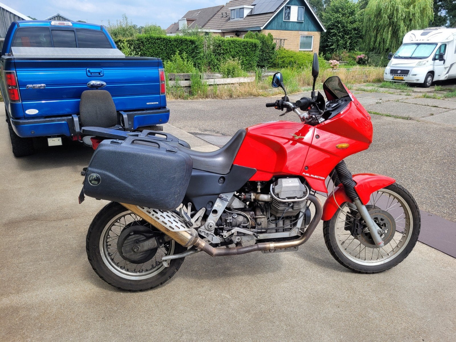 Moto Guzzi Quota 1000 - Avontuurlijke Enduro, Cardan-aandrijving, 2 cilinders, Motorrijbewijs A, Gebruikt
