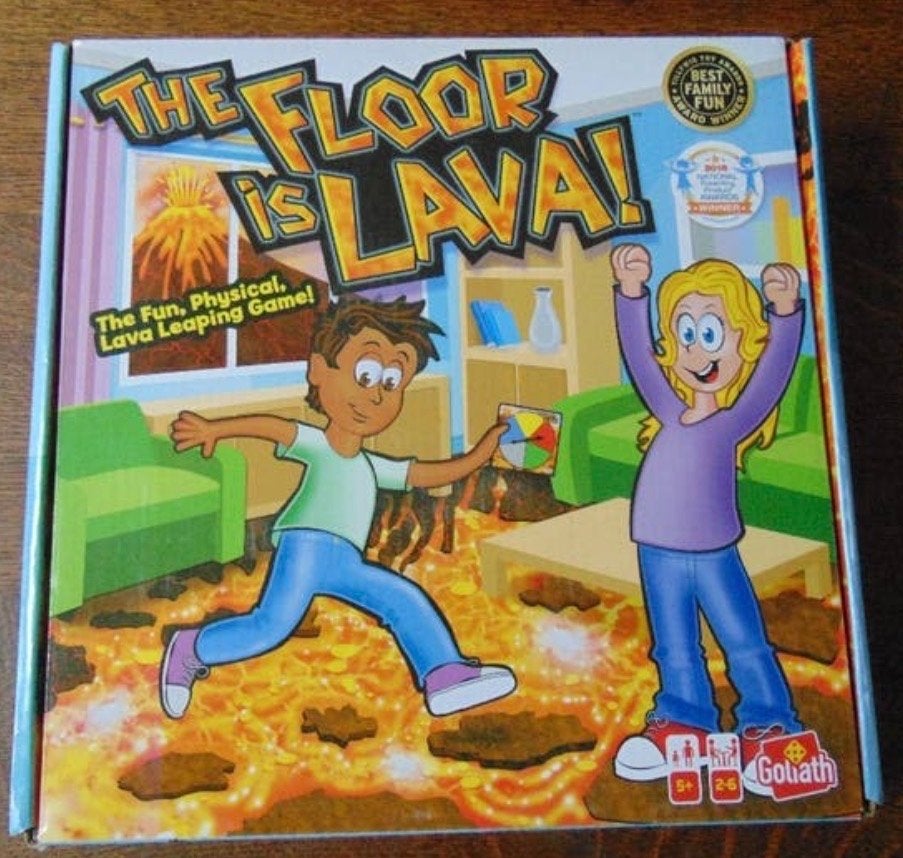 The Floor is Lava! Vloerspel van Goliath, Ophalen, Zo goed als nieuw