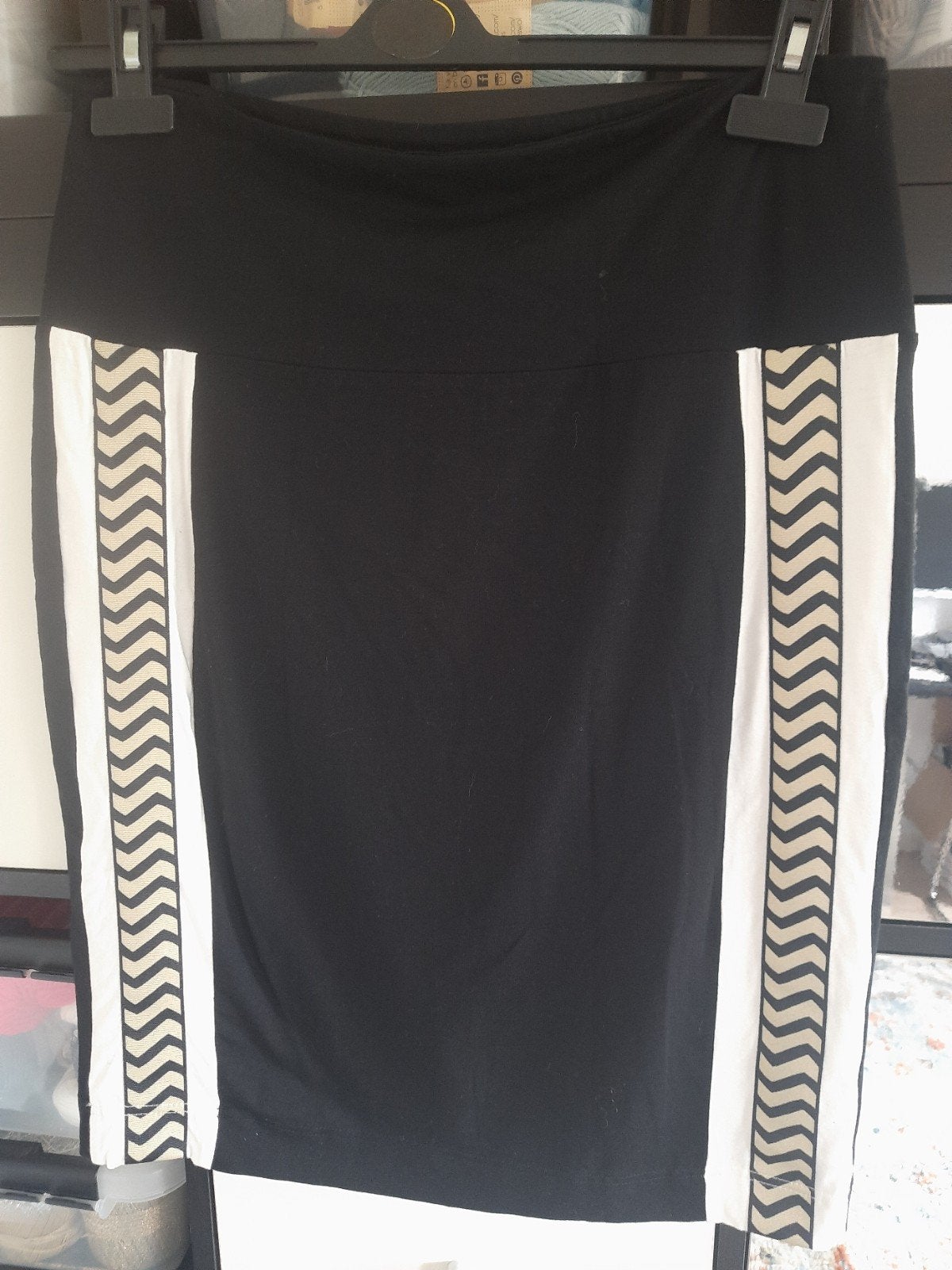 Chiarico rok met strepen - Maat XL, Kleding | Dames, Zwart, Ophalen of Verzenden, Knielengte, Gedragen
