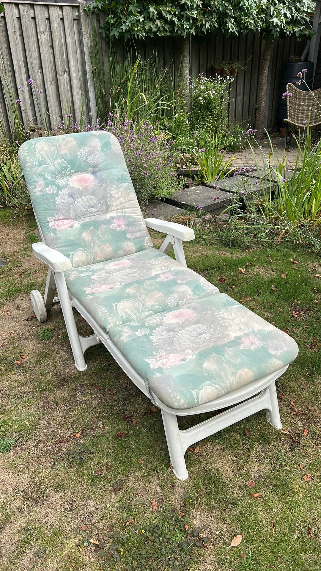 Ligbed tuin, Tuin en Terras, Ophalen, Gebruikt, Kunststof, Verstelbaar