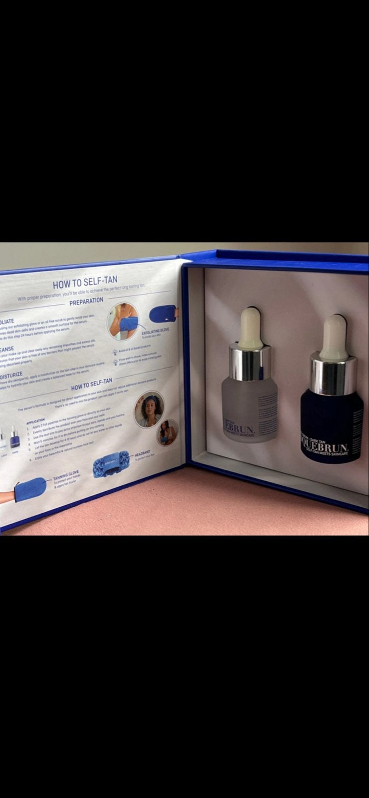 Roquebrun Self-Tan Mini's: Light & Dark Face Serum, Ophalen of Verzenden, Nieuw, Gehele gezicht, Verzorging