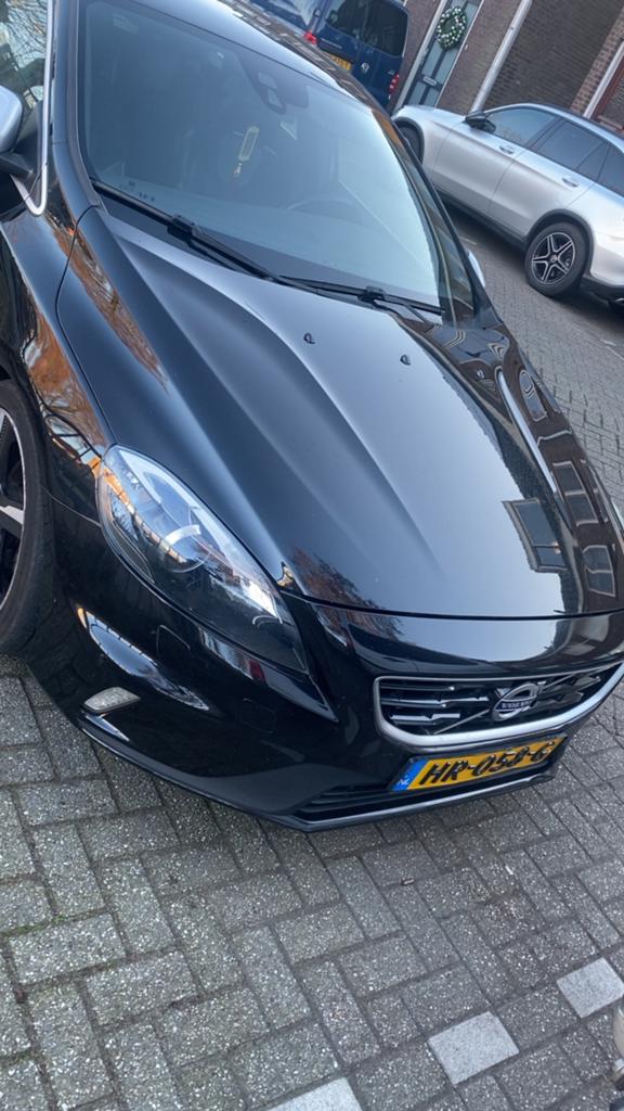 Volvo V40 2.0 D2 120PK 2015 Zwart, Auto's, Voorwielaandrijving, 4 cilinders, 1969 cc, Zwart