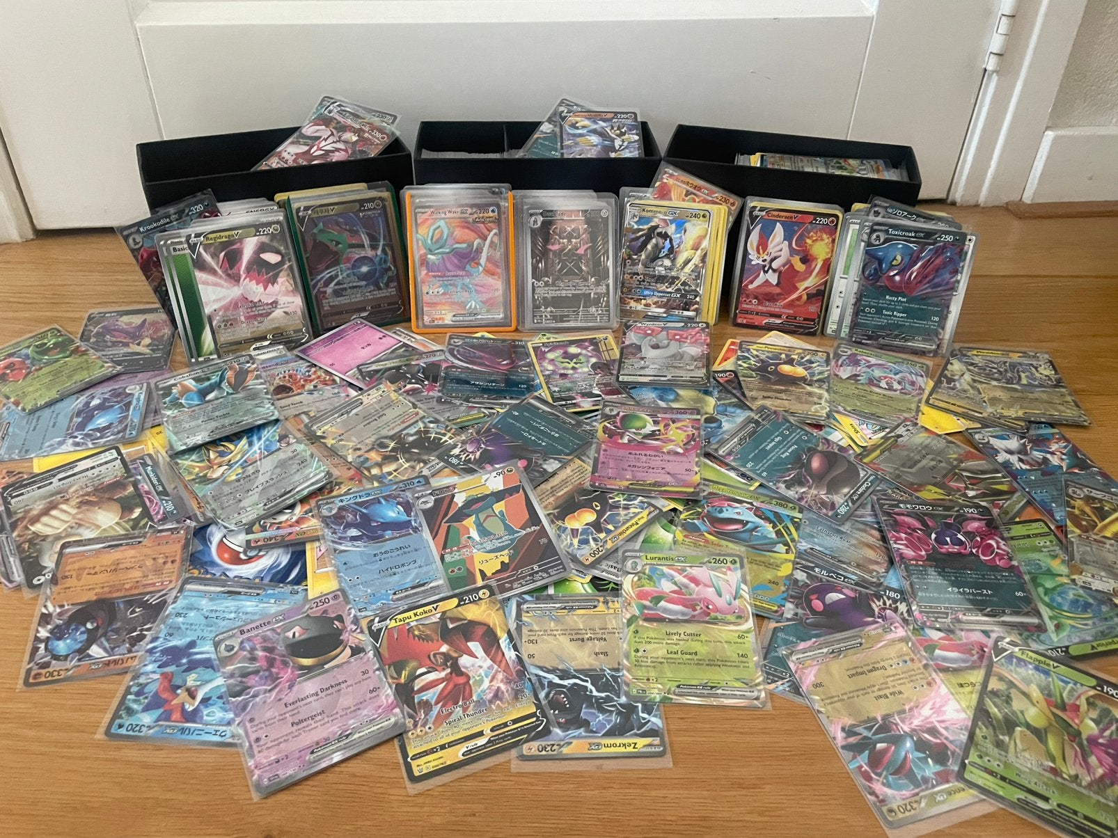 Hele grote verzameling pokemon kaarten, Ophalen of Verzenden, Zo goed als nieuw, Meerdere kaarten