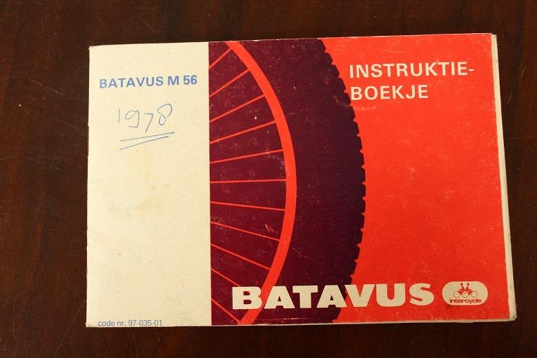 Batavus M56 bromfiets instructie boekje 1978, Ophalen of Verzenden, Gebruikt
