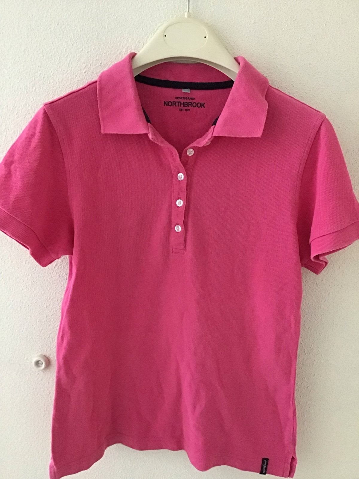 Roze Northbrook Polo Shirt Maat S,izgs rook-diervrij huis, Ophalen, Zo goed als nieuw, Korte mouw, Roze