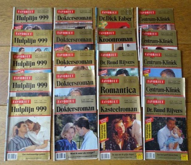 20 x Favoriet romans, boekjes oa. Doktersroman Hulplijn 999, Ophalen of Verzenden, Zo goed als nieuw, Diverse auteurs, Nederland
