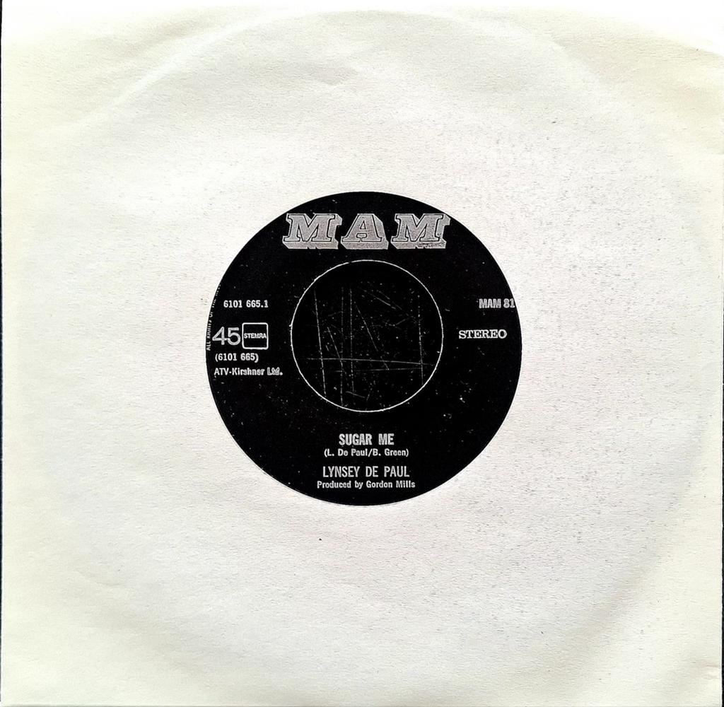 7"/SINGLE  LYNSEY DE PAUL - Sugar Me, Cd's en Dvd's, Ophalen of Verzenden, Gebruikt, Pop