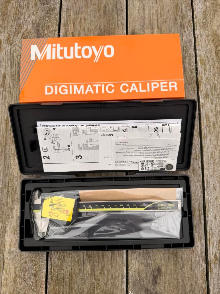Te koop Mitutoyo 500-181-30 digitale schuifmaat 0-150mm, Ophalen of Verzenden, Zo goed als nieuw
