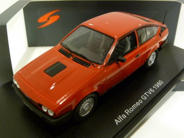 Spark Alfa Romeo GTV6 1980 Rood 1:43 S9047, Ophalen of Verzenden, Nieuw, Auto, Overige merken