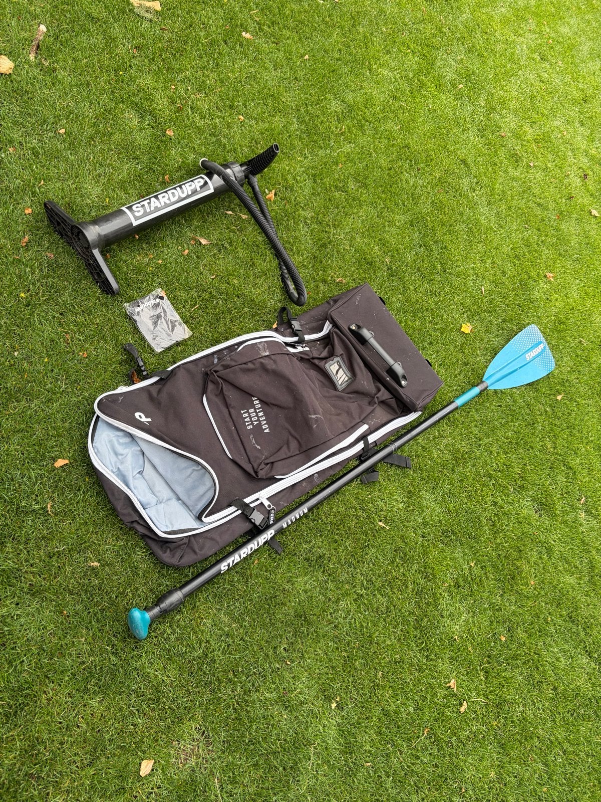 Stardupp, pomp en tas, Ophalen of Verzenden, Gebruikt, SUP-boards