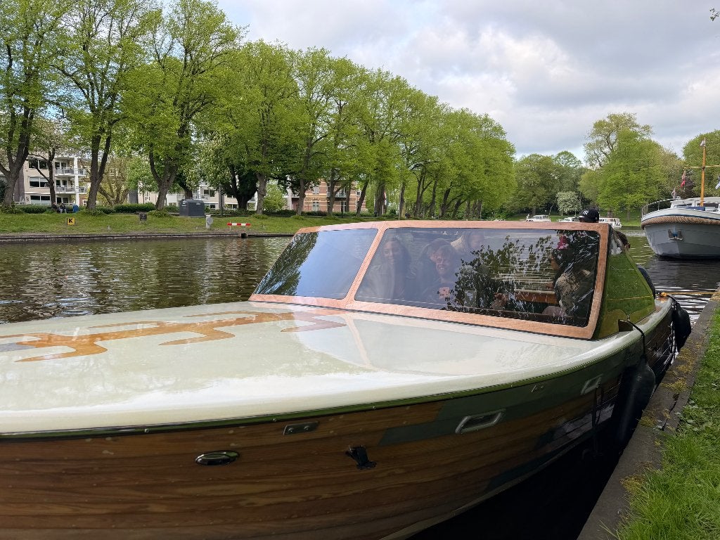 Mysingen 4 epoxy houten boot speedboot sloep riva klassiek, Watersport en Boten, Elektrische start, 70 tot 120 pk, Zo goed als nieuw