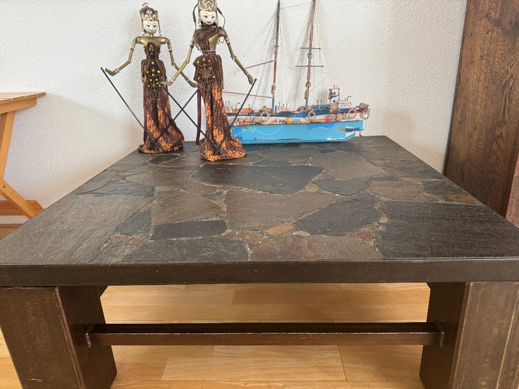 Schitterende vintage Salontafel Paul Kingma, Huis en Inrichting, Tafels | Salontafels, Ophalen, 50 tot 100 cm, Paul Kingma, Vierkant