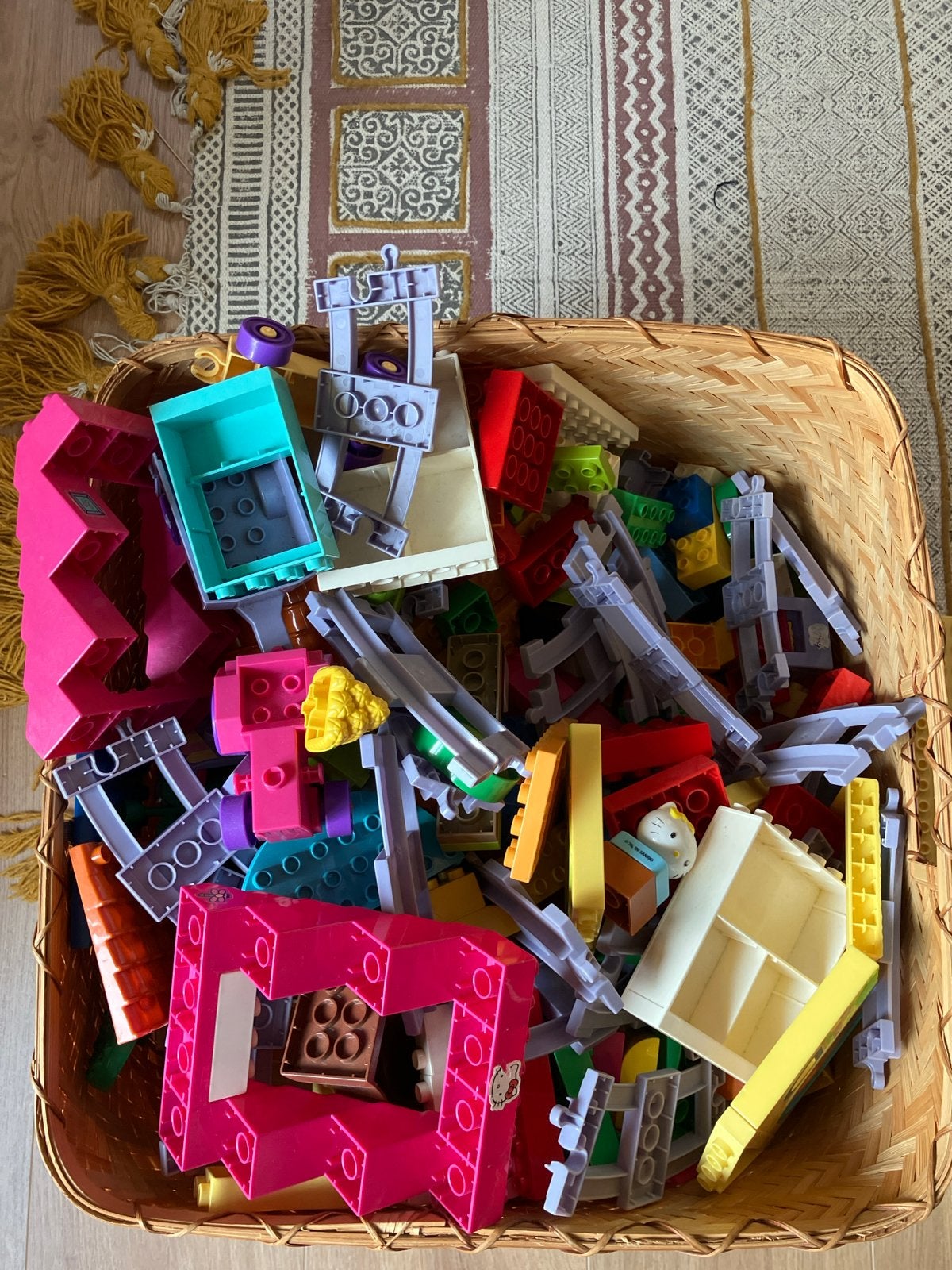 Grote partij duplo met grondplaten, rails enz./Overige, Ophalen, Gebruikt, Duplo