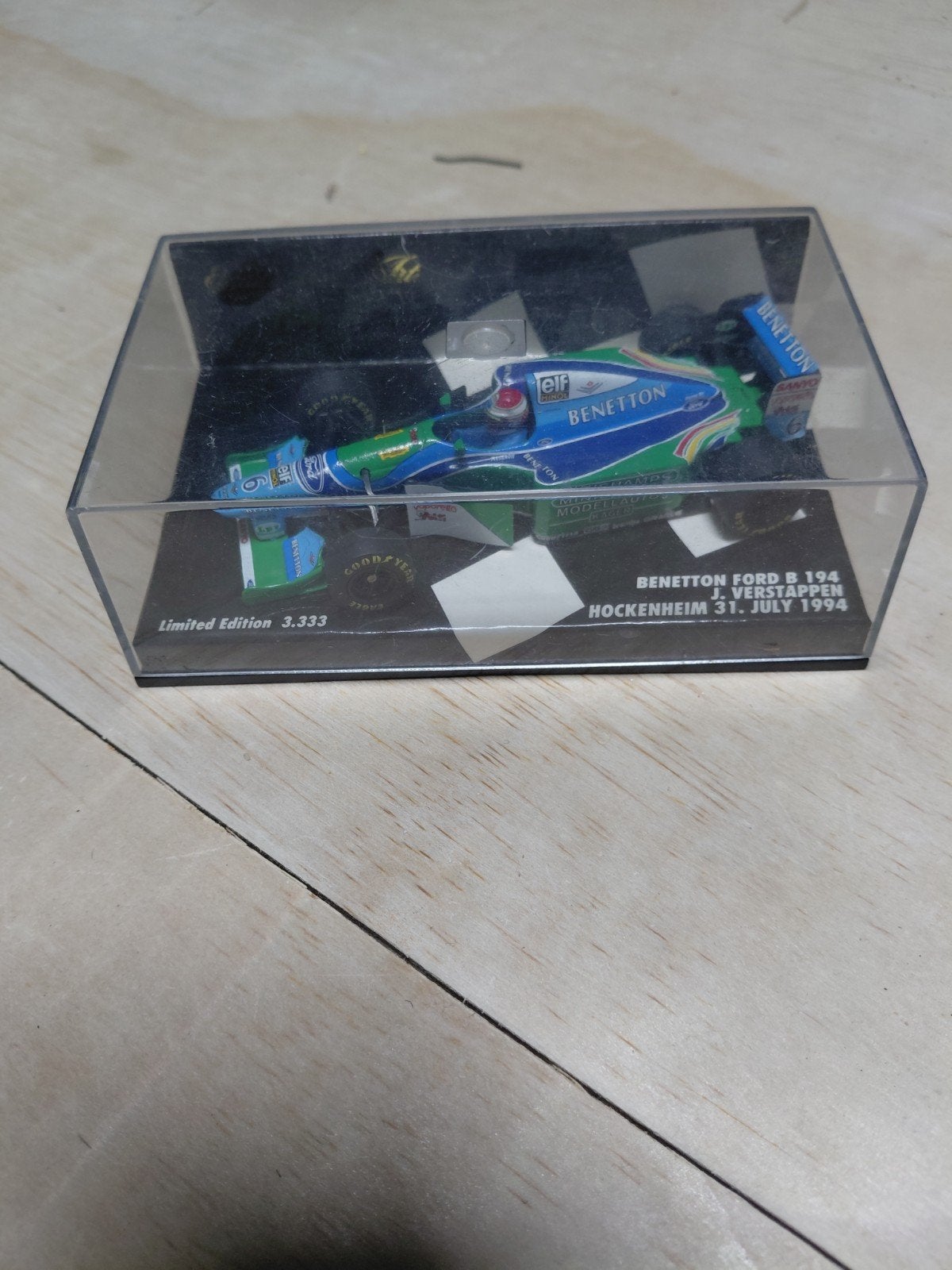 Benetton Ford B 194 J. Verstappen Hockenheim 1994, Ophalen of Verzenden, Zo goed als nieuw, Auto, Overige merken