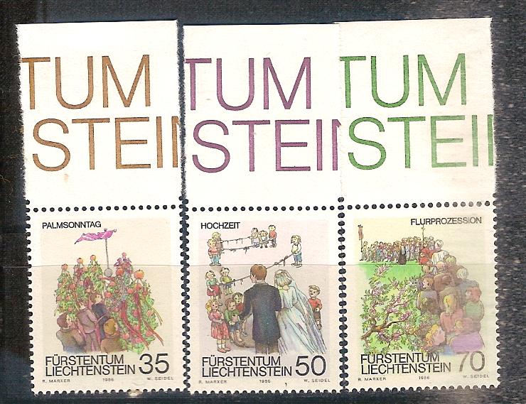 Liechtenstein 899-901 postfris, Postzegels en Munten, Postzegels | Europa | Overig, Ophalen of Verzenden, Overige landen, Postfris