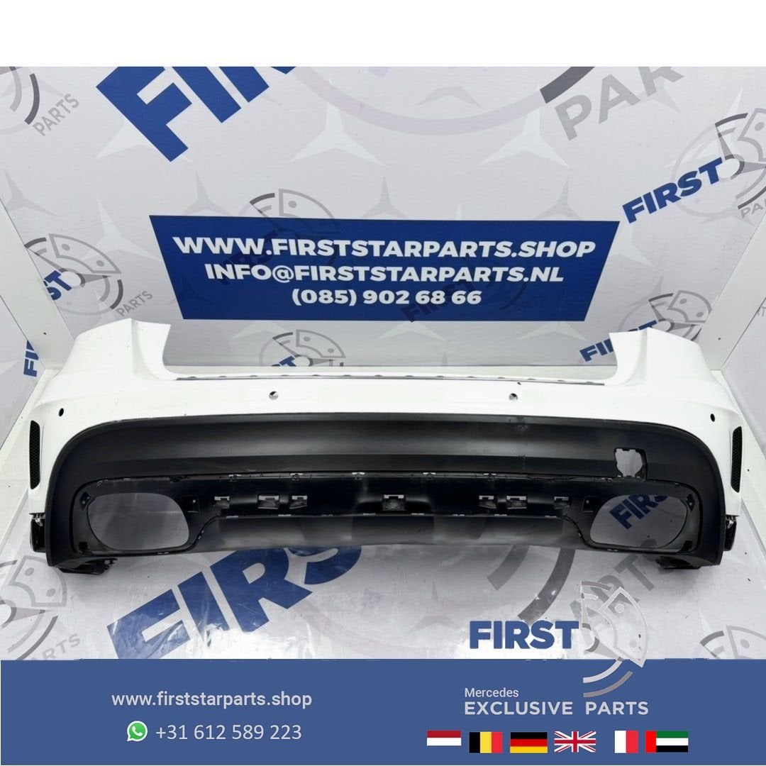 W156 X156 GLA AMG LINE ACHTERBUMPER A1568852425 ZWART WIT GR, Gebruikt, -, Ophalen of Verzenden, Achter