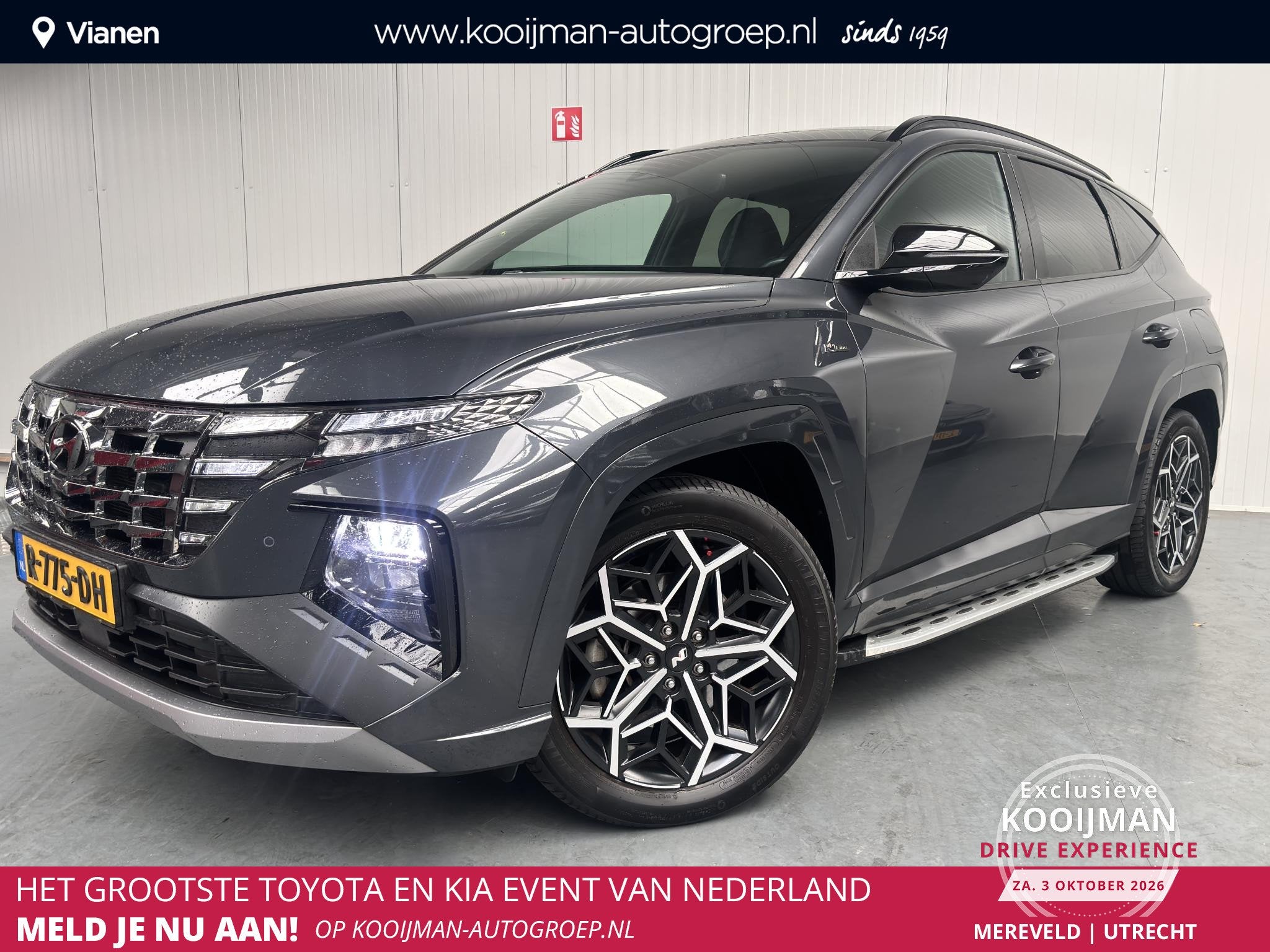 Hyundai Tucson 1.6 T-GDI HEV N Line Sky BOMVOL opties, 1e ei, Auto's, Gebruikt, Euro 6, 4 cilinders, 1650 kg