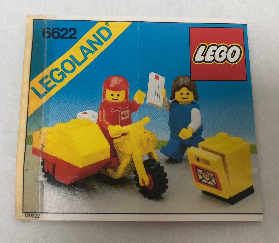 Lego Legoland 6622 Postbode met motor en brievenbus, Ophalen of Verzenden, Gebruikt