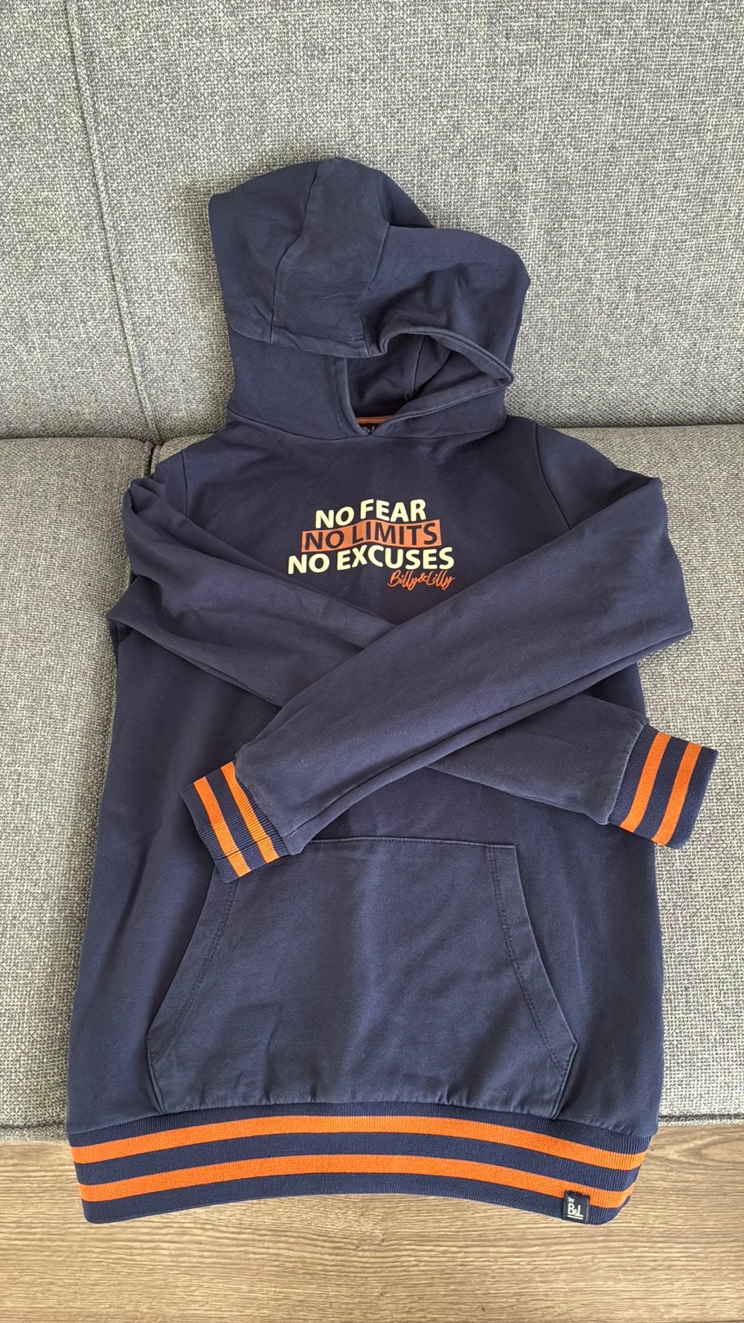 Billy & Lilly sweater/trui met capuchon 158/164, Ophalen of Verzenden, Zo goed als nieuw, Jongen, Trui of Vest