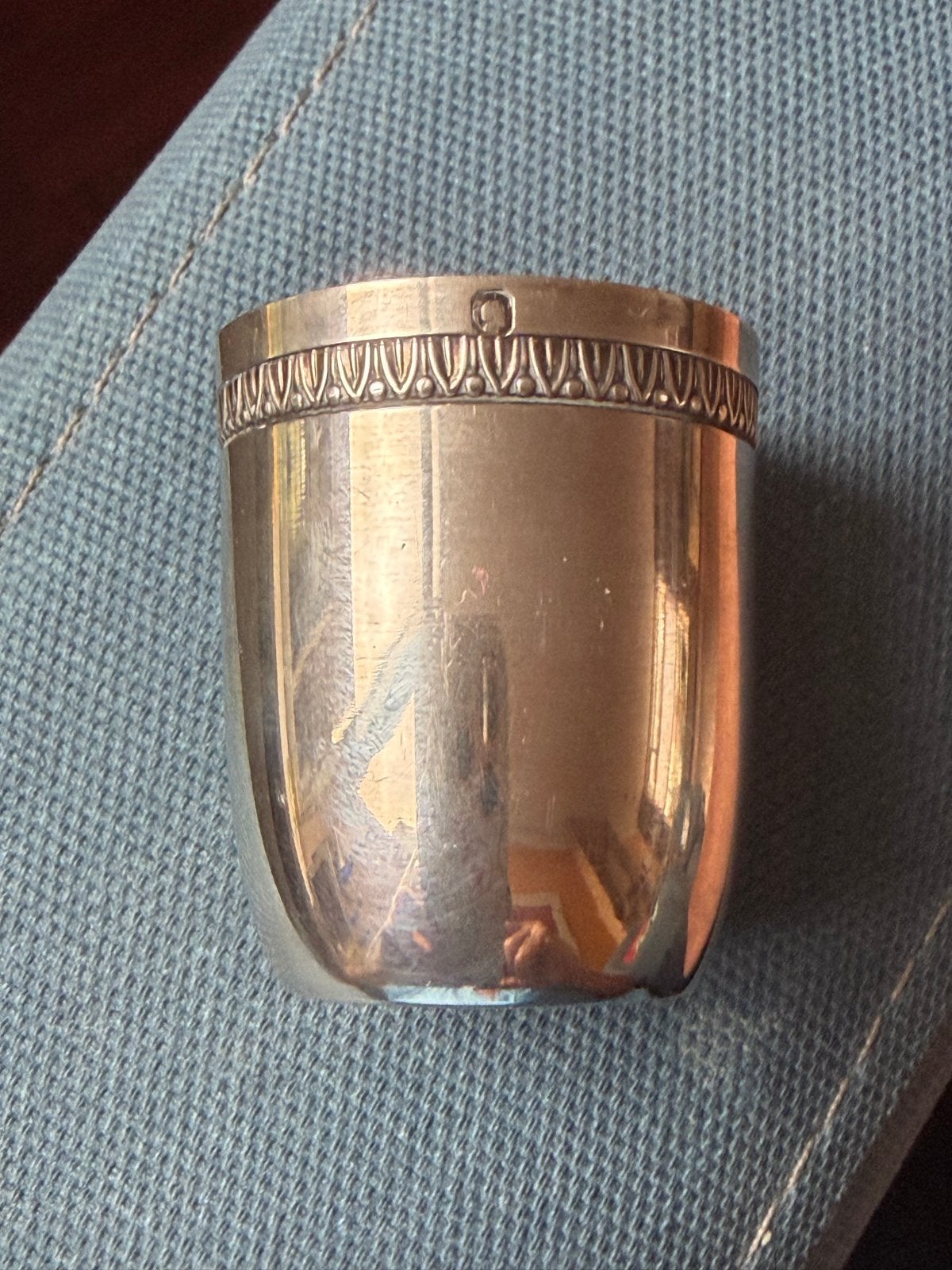 Antiek Frans Zilveren Borrelglaasje (ca. 1880-1900), Antiek en Kunst, Ophalen of Verzenden, Zilver