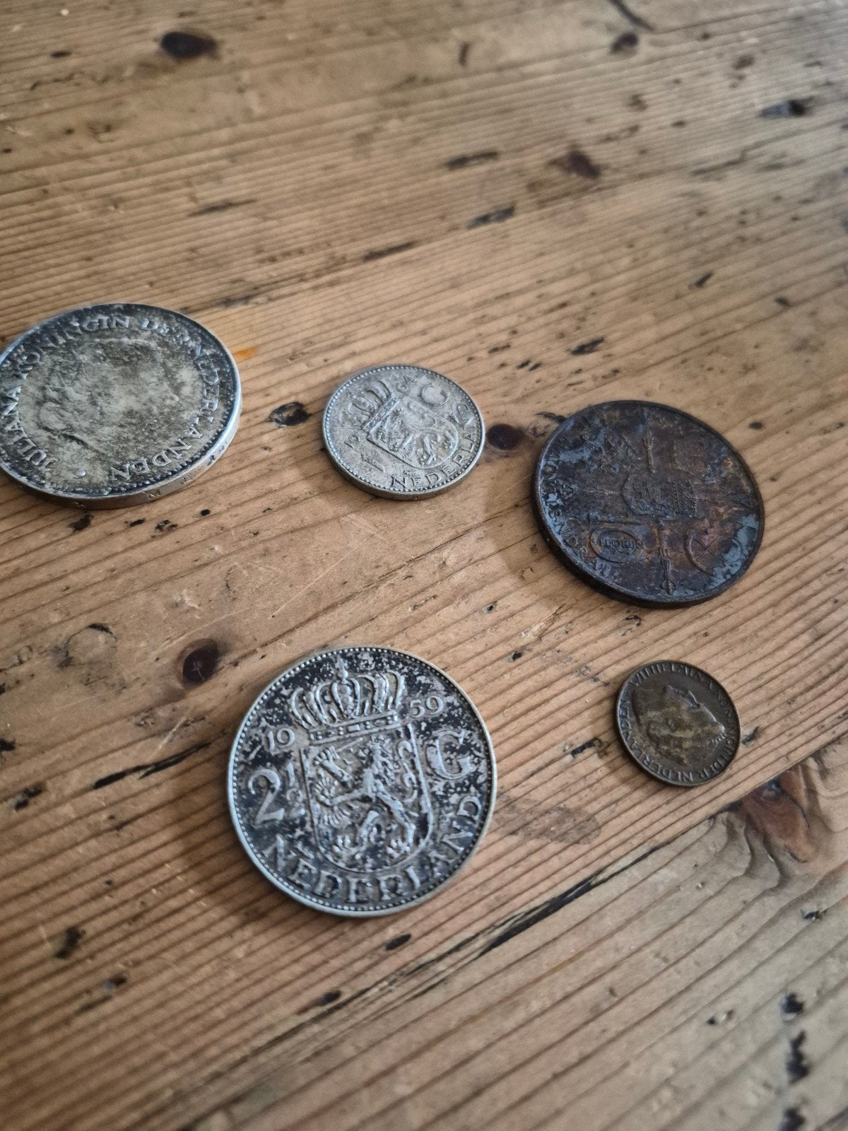 Diverse Nederlandse munten, waaronder 2½ gulden, Zilver, Ophalen of Verzenden, Koningin Wilhelmina, Losse munt
