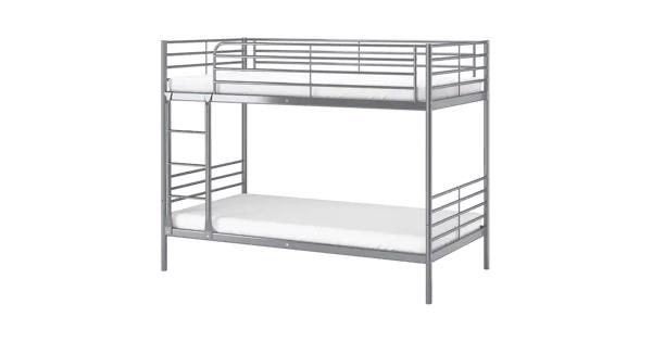 IKEA Stapelbed (grijs) - stevig en netjes, Huis en Inrichting, Ophalen of Verzenden, Gebruikt, Stapelbed